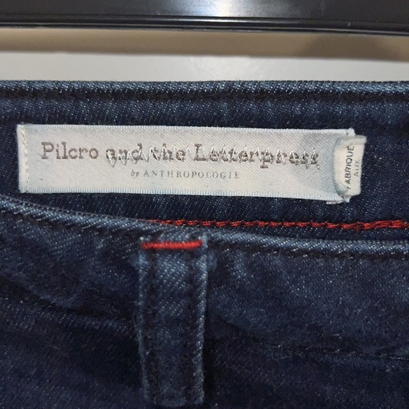 | Anthropologie | Stitched High-Rise Flare Jeans - Picture 5 of 7